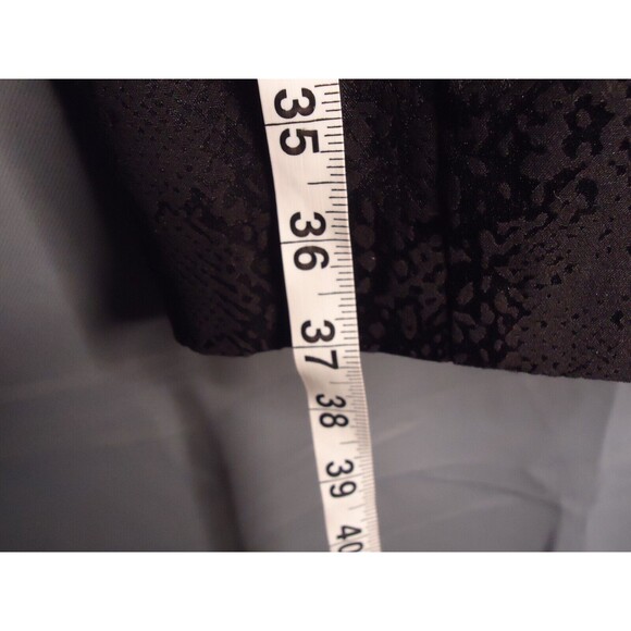 Connected Apparel Sheath Dress Neck Cutouts Embossed Size 6 Black - Picture 8 of 9